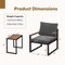Costway 3 PCS Patio Furniture Set with Soft Cushions Aluminum Frame Weatherproof Outdoor